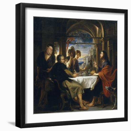 The Supper at Emmaus, 1638-Peter Paul Rubens-Framed Giclee Print