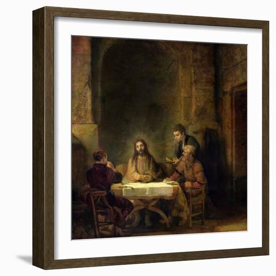 The Supper at Emmaus, 1648-Rembrandt van Rijn-Framed Giclee Print