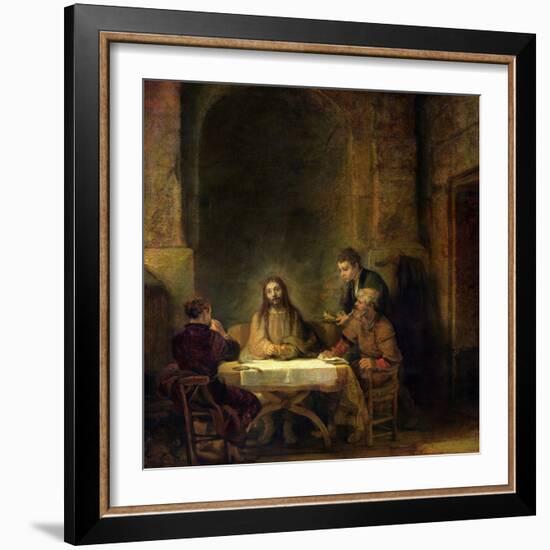 The Supper at Emmaus, 1648-Rembrandt van Rijn-Framed Giclee Print