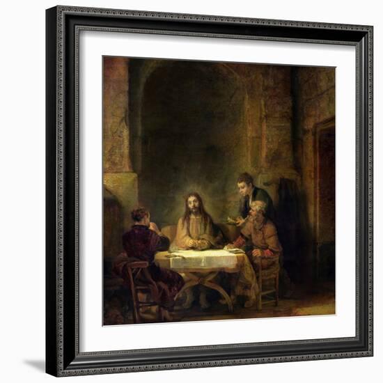 The Supper at Emmaus, 1648-Rembrandt van Rijn-Framed Giclee Print