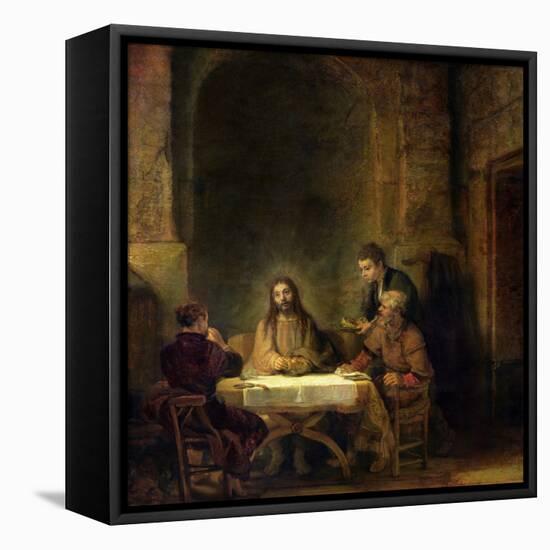 The Supper at Emmaus, 1648-Rembrandt van Rijn-Framed Premier Image Canvas