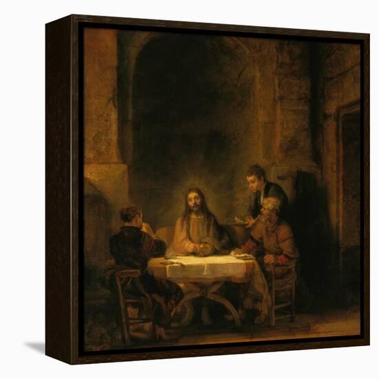 The Supper at Emmaus, 1648-Rembrandt van Rijn-Framed Premier Image Canvas