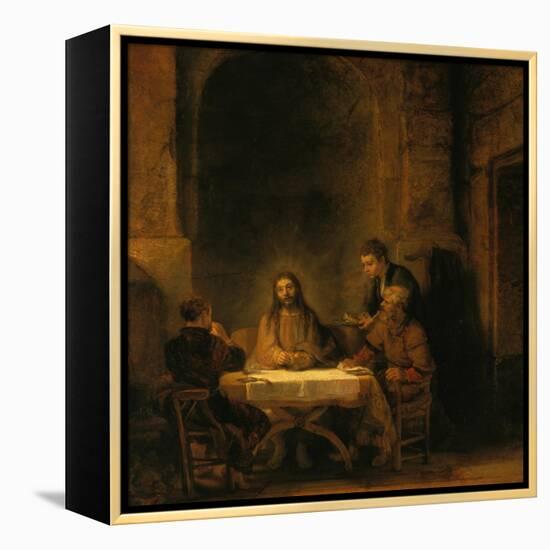 The Supper at Emmaus, 1648-Rembrandt van Rijn-Framed Premier Image Canvas