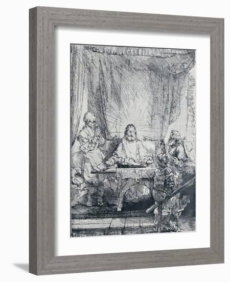 The Supper at Emmaus, (1654), 1903-Rembrandt van Rijn-Framed Giclee Print