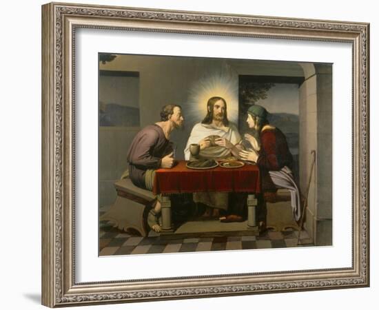 The Supper at Emmaus, 1808-Johann Friedrich Overbeck-Framed Giclee Print