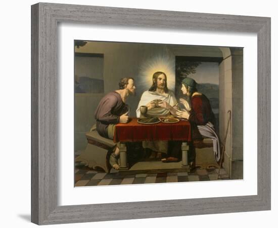 The Supper at Emmaus, 1808-Johann Friedrich Overbeck-Framed Giclee Print