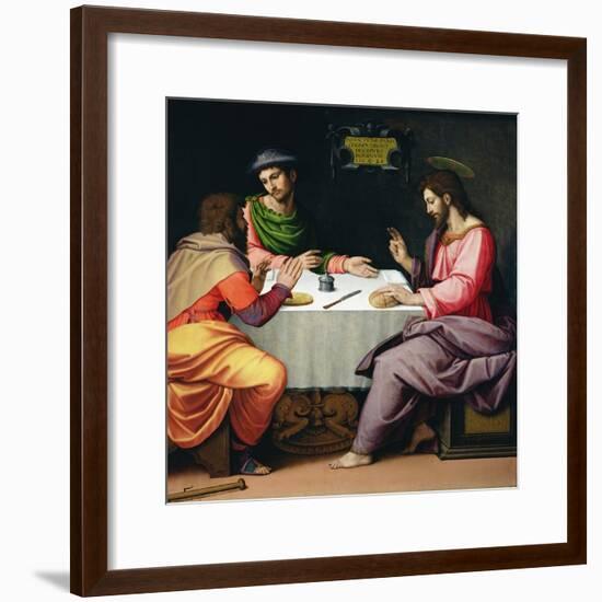 The Supper at Emmaus, c.1520-Ridolfo Ghirlandaio-Framed Giclee Print