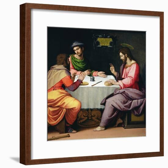 The Supper at Emmaus, c.1520-Ridolfo Ghirlandaio-Framed Giclee Print