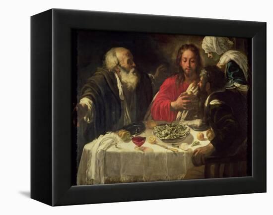 The Supper at Emmaus, circa 1614-21-Caravaggio-Framed Premier Image Canvas