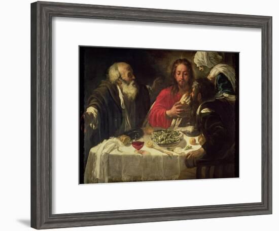 The Supper at Emmaus, circa 1614-21-Caravaggio-Framed Giclee Print