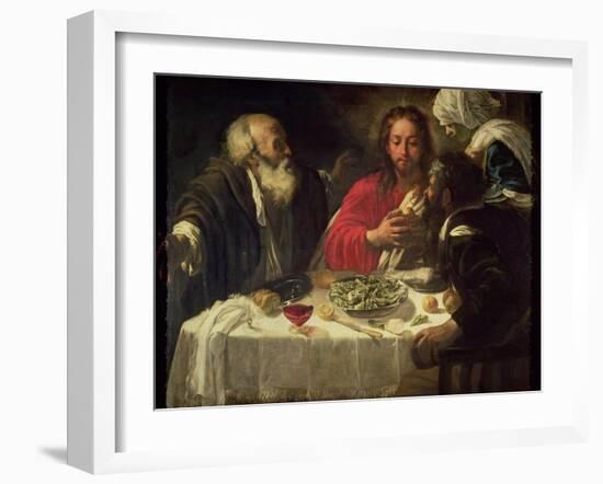 The Supper at Emmaus, circa 1614-21-Caravaggio-Framed Giclee Print