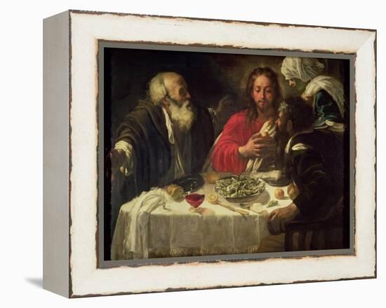 The Supper at Emmaus, circa 1614-21-Caravaggio-Framed Premier Image Canvas