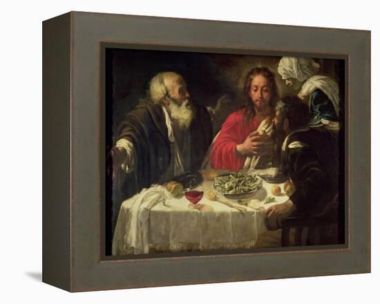 The Supper at Emmaus, circa 1614-21-Caravaggio-Framed Premier Image Canvas