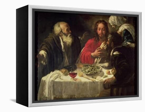 The Supper at Emmaus, circa 1614-21-Caravaggio-Framed Premier Image Canvas