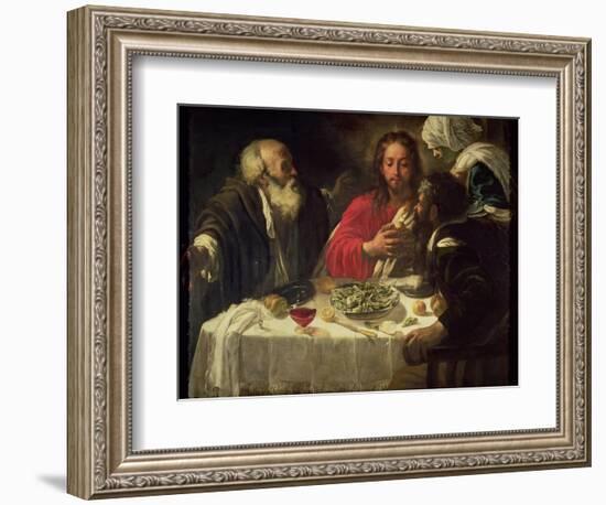 The Supper at Emmaus, circa 1614-21-Caravaggio-Framed Giclee Print