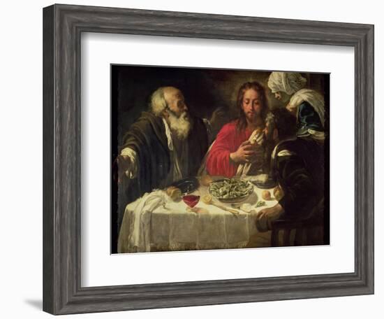 The Supper at Emmaus, circa 1614-21-Caravaggio-Framed Giclee Print