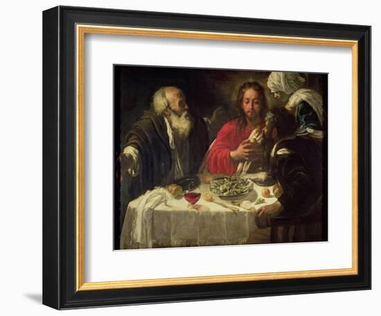 The Supper at Emmaus, circa 1614-21-Caravaggio-Framed Giclee Print