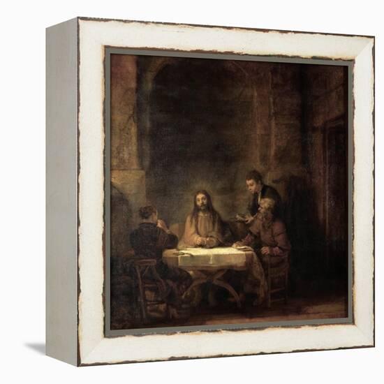 The Supper at Emmaus-Rembrandt van Rijn-Framed Premier Image Canvas