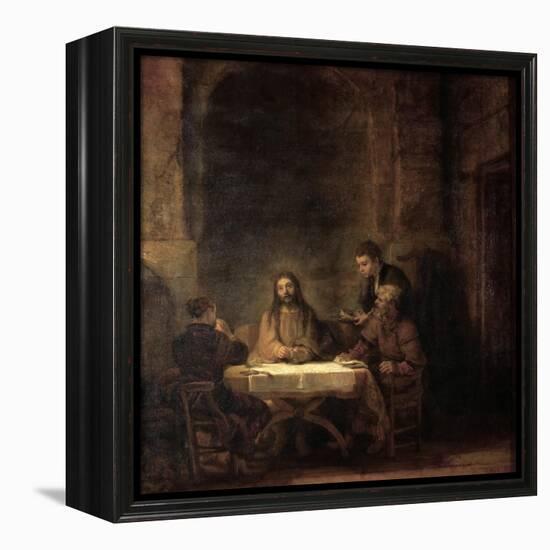 The Supper at Emmaus-Rembrandt van Rijn-Framed Premier Image Canvas