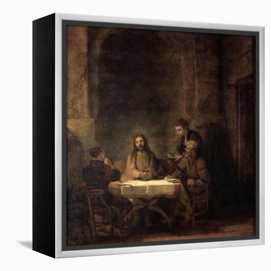 The Supper at Emmaus-Rembrandt van Rijn-Framed Premier Image Canvas