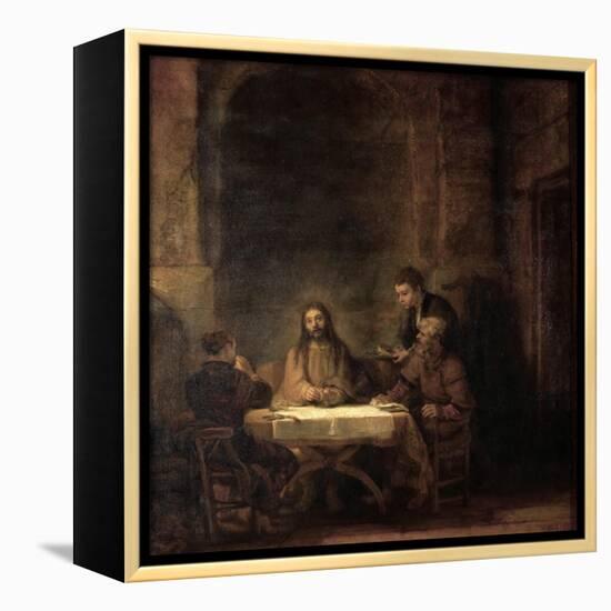 The Supper at Emmaus-Rembrandt van Rijn-Framed Premier Image Canvas