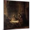 The Supper at Emmaus-Rembrandt van Rijn-Mounted Giclee Print