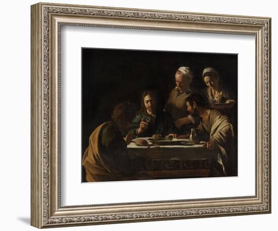 The Supper at Emmaus-Caravaggio-Framed Giclee Print