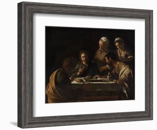 The Supper at Emmaus-Caravaggio-Framed Giclee Print