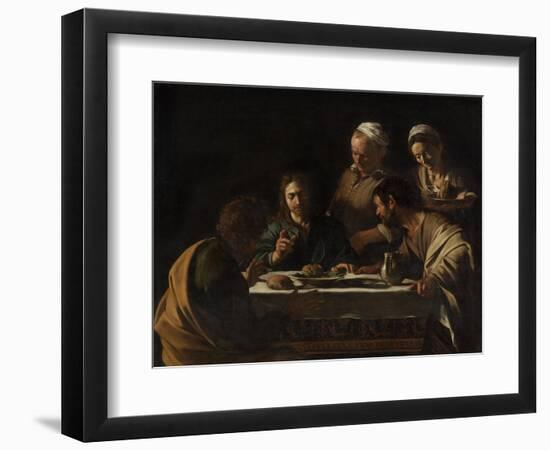 The Supper at Emmaus-Caravaggio-Framed Giclee Print