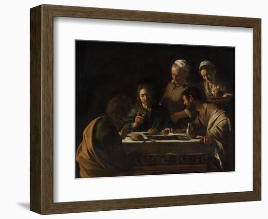 The Supper at Emmaus-Caravaggio-Framed Premium Giclee Print