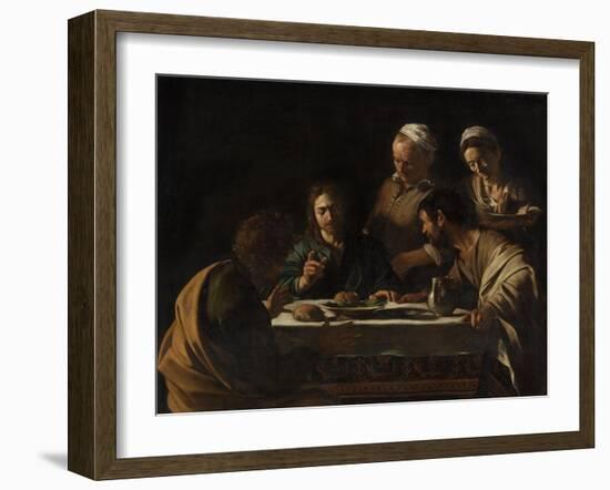 The Supper at Emmaus-Caravaggio-Framed Giclee Print