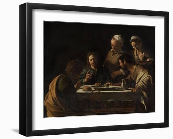 The Supper at Emmaus-Caravaggio-Framed Giclee Print