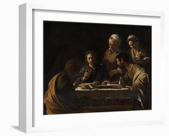 The Supper at Emmaus-Caravaggio-Framed Giclee Print