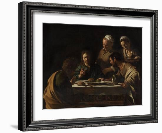 The Supper at Emmaus-Caravaggio-Framed Giclee Print