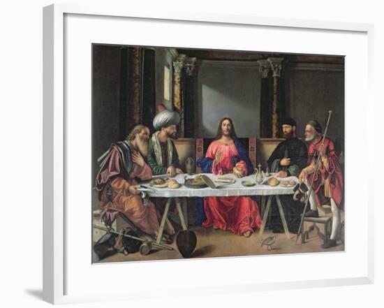 The Supper at Emmaus-Giovanni Bellini-Framed Giclee Print