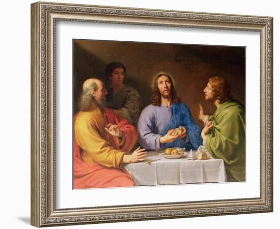 The Supper at Emmaus-Philippe De Champaigne-Framed Giclee Print