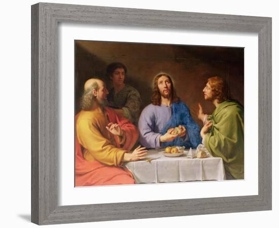 The Supper at Emmaus-Philippe De Champaigne-Framed Giclee Print