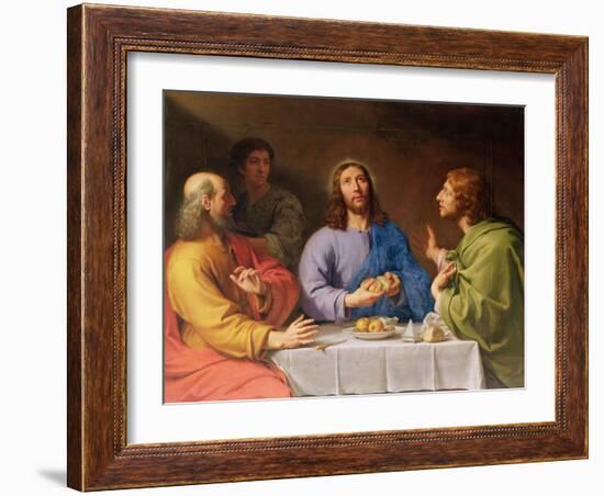 The Supper at Emmaus-Philippe De Champaigne-Framed Giclee Print