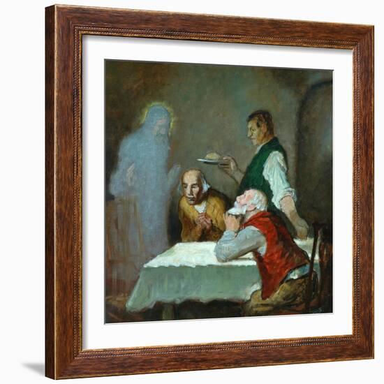 The Supper at Emmaus-William Strang-Framed Giclee Print