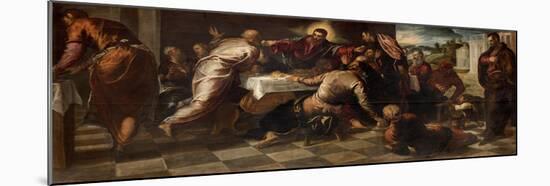 The Supper at Emmaus-Jacopo Robusti Tintoretto-Mounted Giclee Print