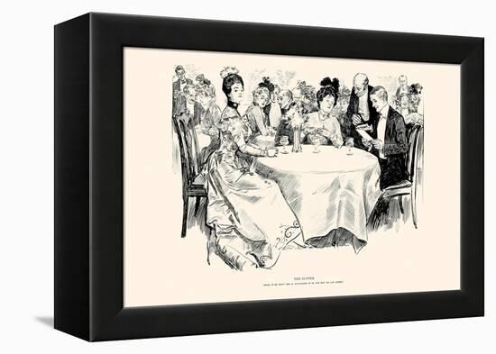 The Supper-Charles Dana Gibson-Framed Stretched Canvas