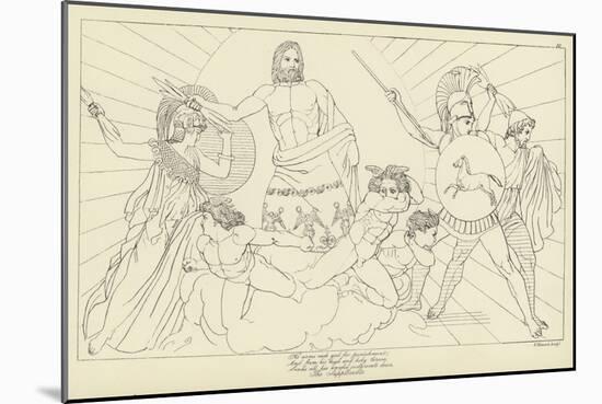 The Supplicants-John Flaxman-Mounted Giclee Print