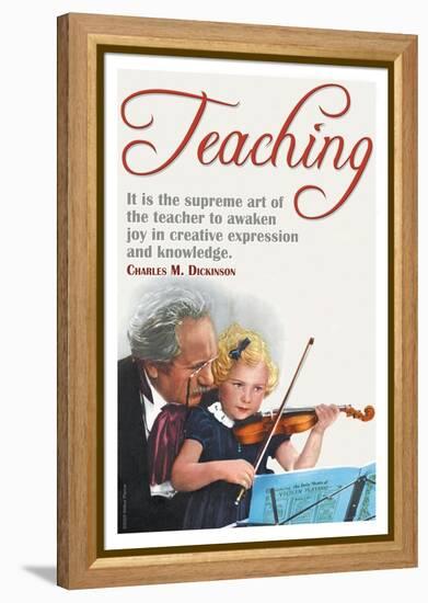 The Supreme Art of the Teacher-null-Framed Stretched Canvas