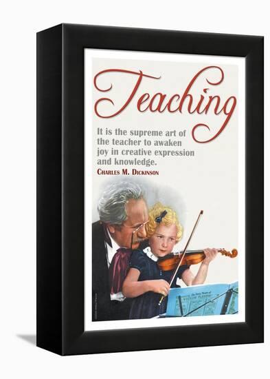 The Supreme Art of the Teacher-null-Framed Stretched Canvas