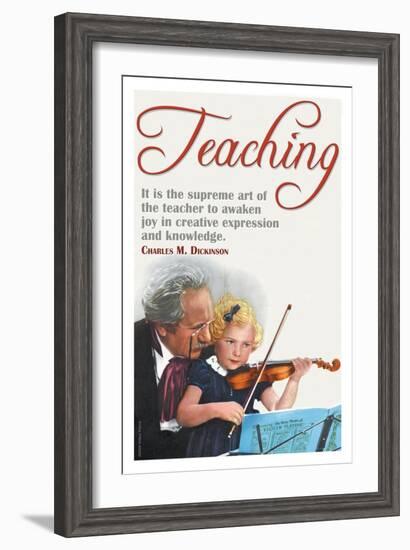 The Supreme Art of the Teacher-null-Framed Art Print