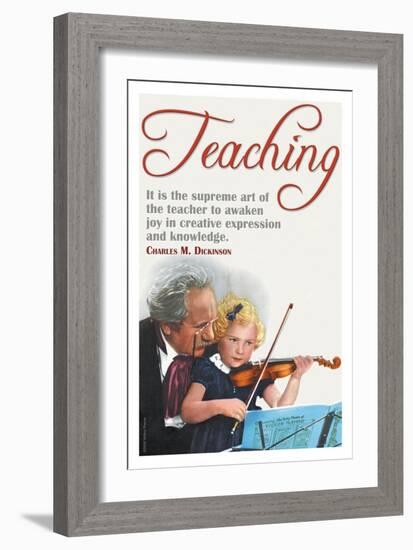 The Supreme Art of the Teacher-null-Framed Art Print