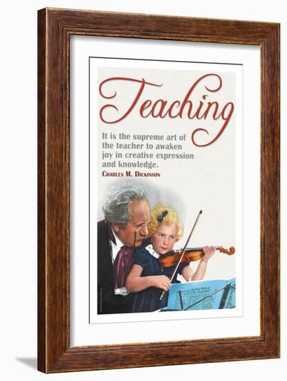 The Supreme Art of the Teacher-null-Framed Art Print