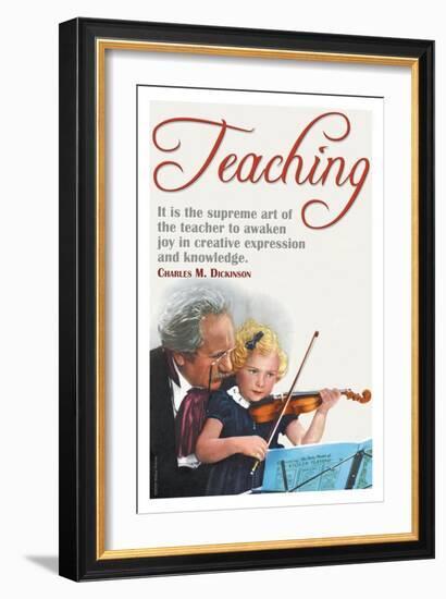 The Supreme Art of the Teacher-null-Framed Art Print