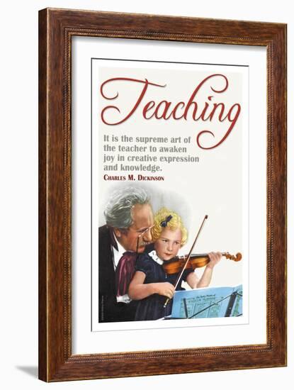 The Supreme Art of the Teacher-null-Framed Art Print