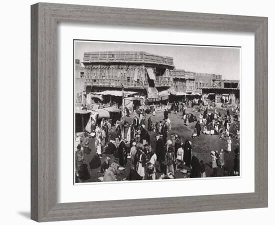 The Suq Al Dijaj Market, Basra, Iraq, 1925-A Kerim-Framed Giclee Print